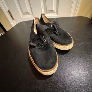 UGG Black suede Sneakers size 8.5